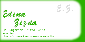 edina zizda business card